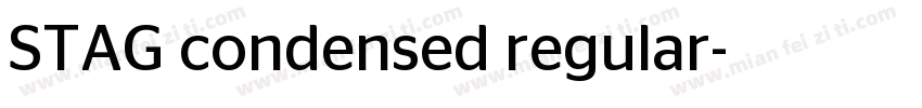 STAG condensed regular字体转换